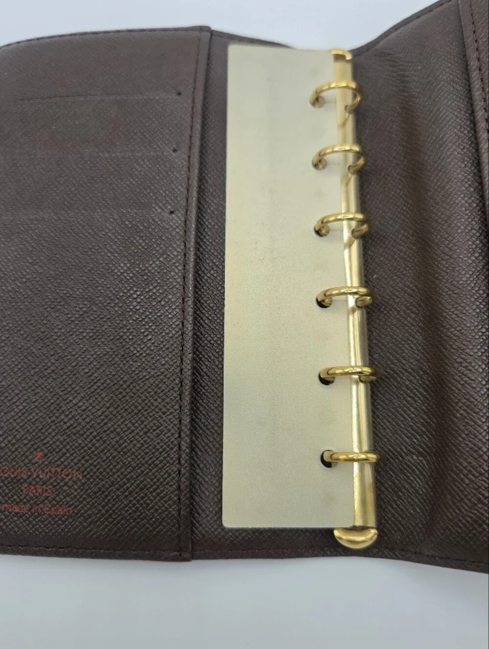 Authentic Preloved Louis Vuitton Brown Damier Ebene Agenda PM